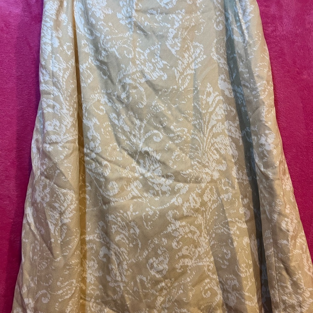 Tommy Bahama Beige and White A-Line Skirt